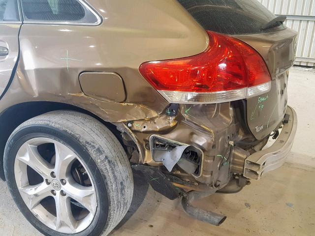 4T3ZK11A69U013407 - 2009 TOYOTA VENZA GOLD photo 9