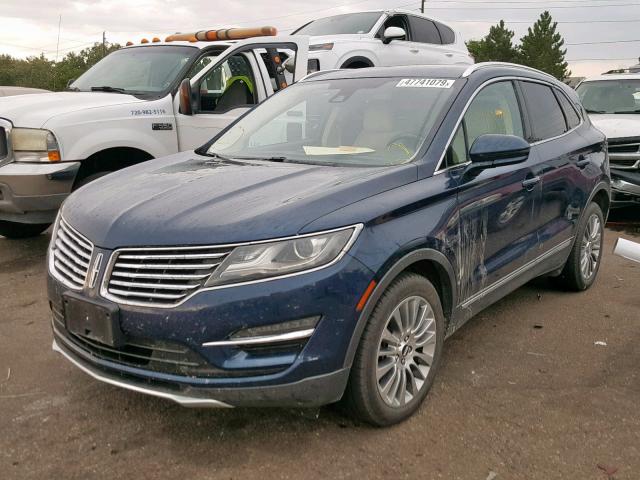 5LMCJ2A90FUJ30809 - 2015 LINCOLN MKC BLUE photo 2