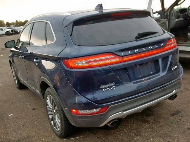 5LMCJ2A90FUJ30809 - 2015 LINCOLN MKC BLUE photo 3