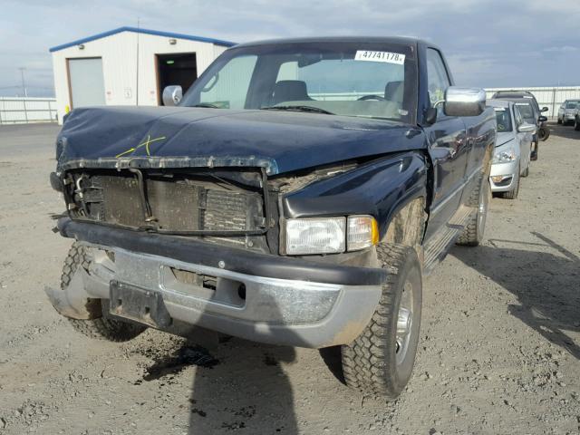 1B7KF26C6TS647385 - 1996 DODGE RAM 2500 BLUE photo 2