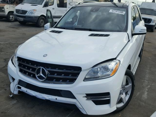 4JGDA5JB7FA518097 - 2015 MERCEDES-BENZ ML 350 WHITE photo 2