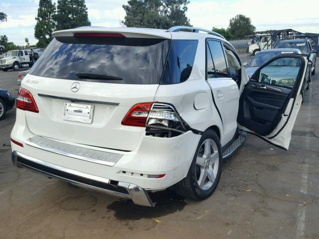 4JGDA5JB7FA518097 - 2015 MERCEDES-BENZ ML 350 WHITE photo 4