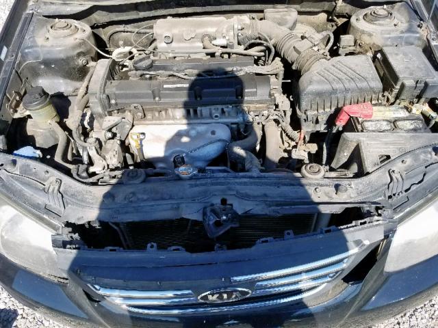 KNAFE221095656483 - 2009 KIA SPECTRA EX BLACK photo 7