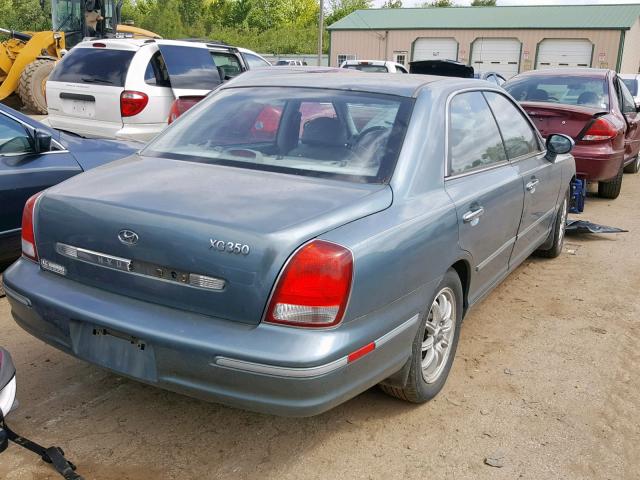 KMHFU45E23A244222 - 2003 HYUNDAI XG 350 BLUE photo 4