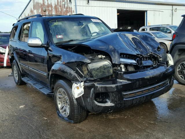 5TDBT48A87S283534 - 2007 TOYOTA SEQUOIA LI BLACK photo 1