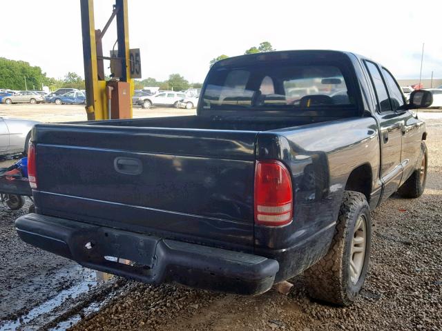 1B7GL2AX0YS624362 - 2000 DODGE DAKOTA QUA BLACK photo 4