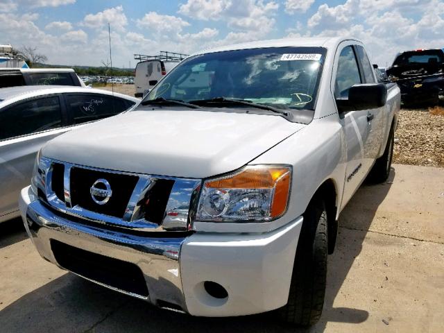 1N6AA0CH8BN326750 - 2011 NISSAN TITAN S WHITE photo 2