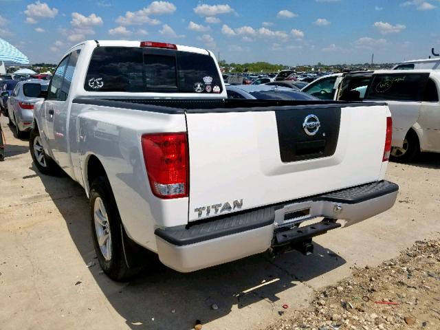 1N6AA0CH8BN326750 - 2011 NISSAN TITAN S WHITE photo 3