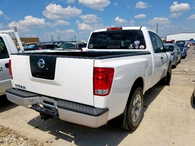 1N6AA0CH8BN326750 - 2011 NISSAN TITAN S WHITE photo 4