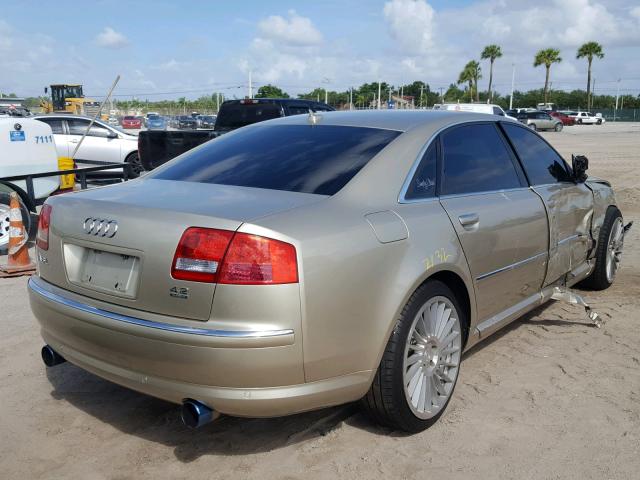 WAUMV44E87N014870 - 2007 AUDI A8 L QUATT TAN photo 4