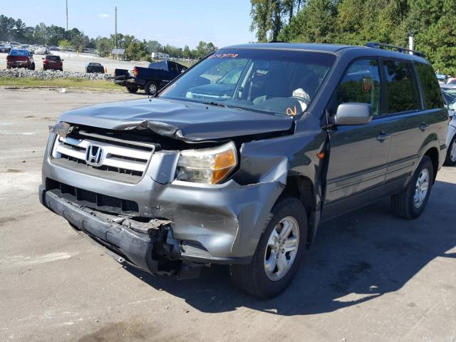 5FNYF28258B004755 - 2008 HONDA PILOT VP GREEN photo 2