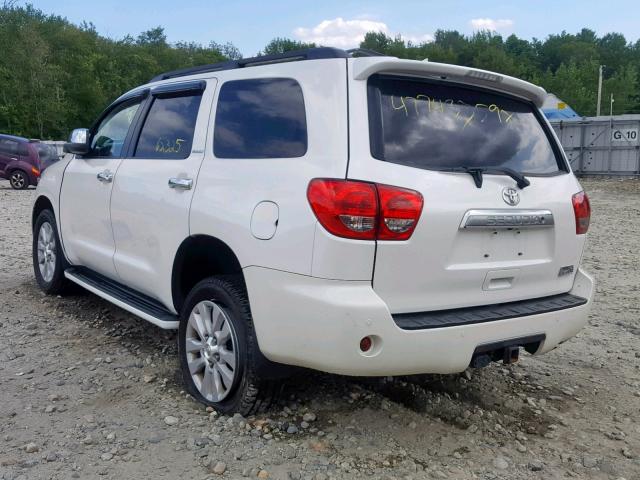 5TDDY5G12GS143478 - 2016 TOYOTA SEQUOIA PL WHITE photo 3