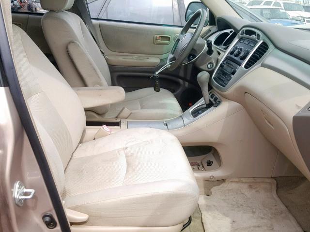 JTEDP21A640007052 - 2004 TOYOTA HIGHLANDER TAN photo 5