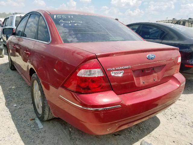 1FAHP23166G163594 - 2006 FORD FIVE HUNDR RED photo 3