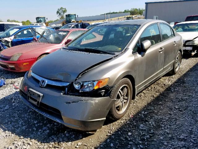 JHMFA16876S007940 - 2006 HONDA CIVIC EX GRAY photo 2