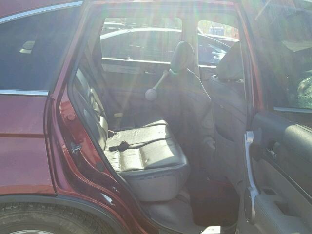 5J6RE48707L016364 - 2007 HONDA CR-V EXL MAROON photo 6