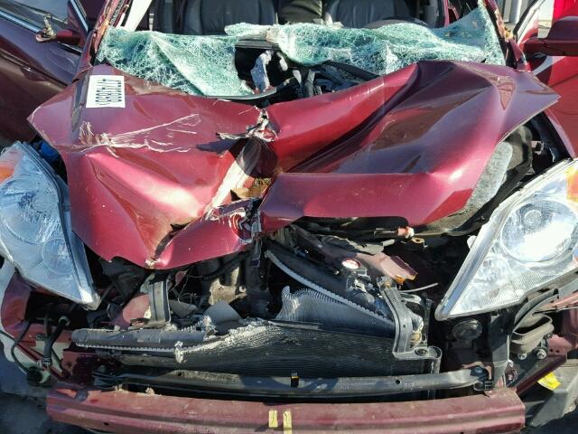 5J6RE48707L016364 - 2007 HONDA CR-V EXL MAROON photo 7