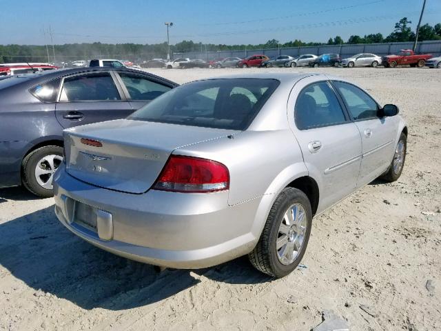 1C3EL56R94N101258 - 2004 CHRYSLER SEBRING LX SILVER photo 4