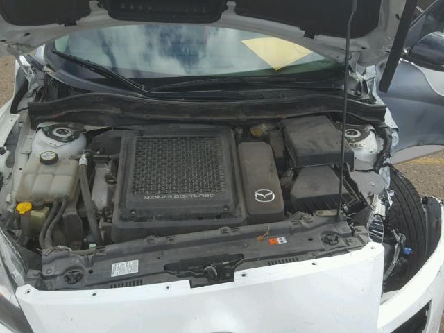 JM1BL1L44D1829433 - 2013 MAZDA SPEED 3 WHITE photo 7