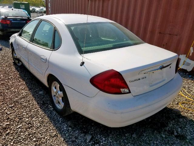 1FAFP55213A152676 - 2003 FORD TAURUS SES WHITE photo 3