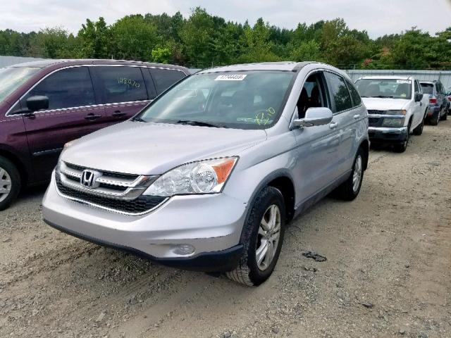 5J6RE4H71AL076791 - 2010 HONDA CR-V EXL SILVER photo 2