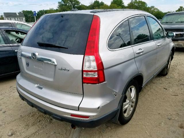 5J6RE4H71AL076791 - 2010 HONDA CR-V EXL SILVER photo 4