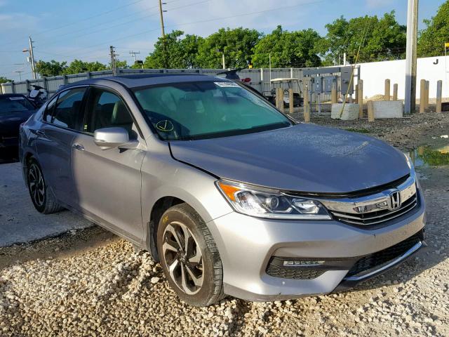 1HGCR2F87HA006154 - 2017 HONDA ACCORD EXL SILVER photo 1