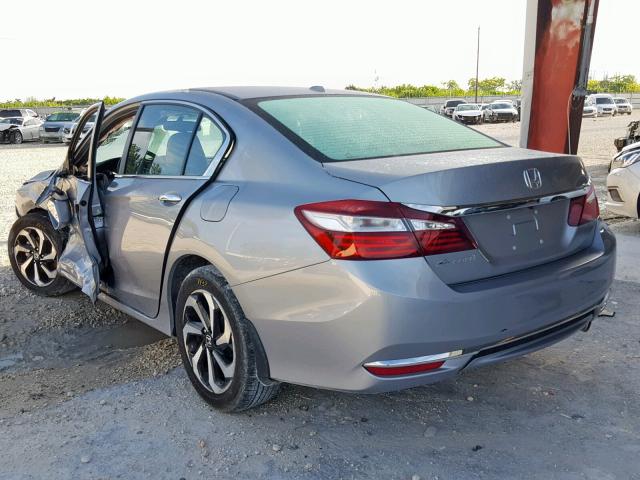 1HGCR2F87HA006154 - 2017 HONDA ACCORD EXL SILVER photo 3