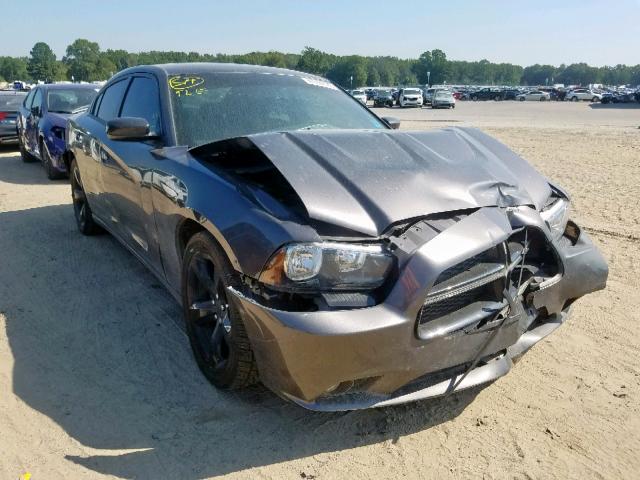 2C3CDXHG8EH349636 - 2014 DODGE CHARGER SX GRAY photo 1