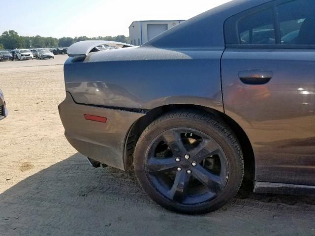 2C3CDXHG8EH349636 - 2014 DODGE CHARGER SX GRAY photo 9