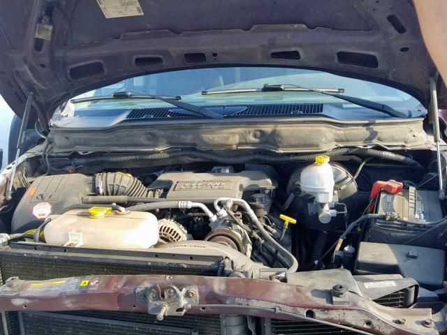 3D7KA28D84G221359 - 2004 DODGE RAM 2500 S მუქწითელი ფოტო 7