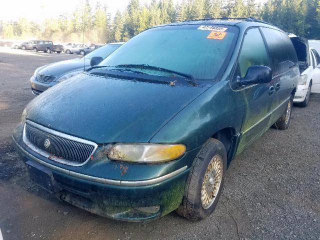 1C4GP64L9TB413416 - 1996 CHRYSLER TOWN & COU GREEN photo 2