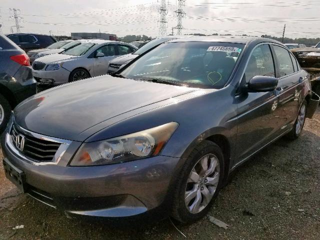 1HGCP26819A009087 - 2009 HONDA ACCORD EXL GRAY photo 2