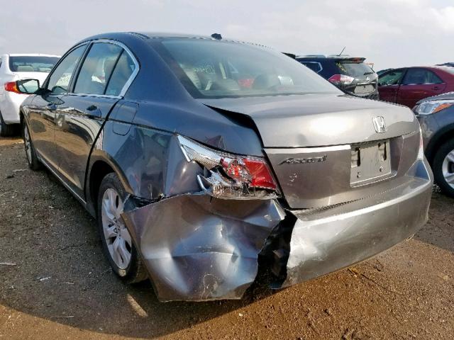 1HGCP26819A009087 - 2009 HONDA ACCORD EXL GRAY photo 3