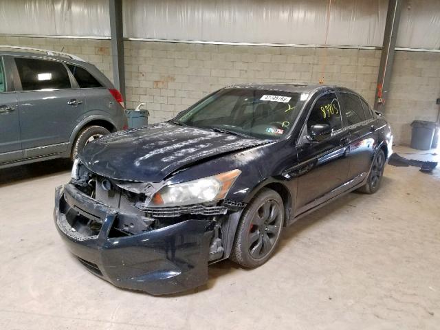 1HGCP26818A066243 - 2008 HONDA ACCORD EXL BLACK photo 2