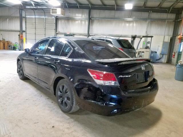 1HGCP26818A066243 - 2008 HONDA ACCORD EXL BLACK photo 3