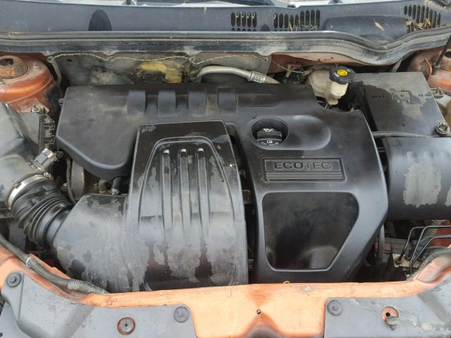 1G1AL55F677272326 - 2007 CHEVROLET COBALT LT ORANGE photo 7