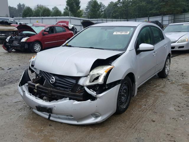 3N1AB6AP4CL724412 - 2012 NISSAN SENTRA 2.0 SILVER photo 2