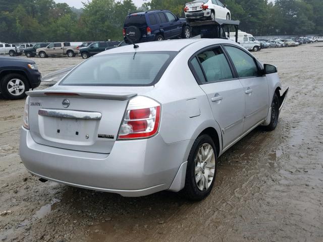 3N1AB6AP4CL724412 - 2012 NISSAN SENTRA 2.0 SILVER photo 4