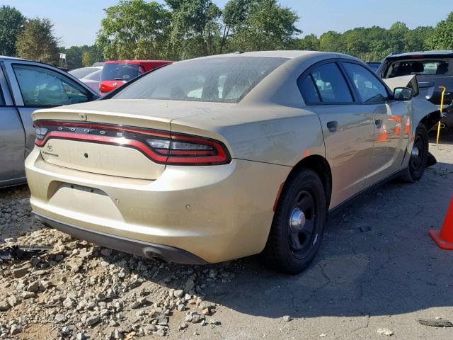 2C3CDXAT8HH597851 - 2017 DODGE CHARGER PO GOLD photo 4