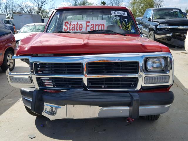 1B7HE16Y9PS258541 - 1993 DODGE D-SERIES D TWO TONE photo 7