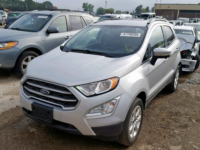 MAJ6P1ULXJC171120 - 2018 FORD ECOSPORT S SILVER photo 2