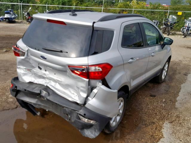 MAJ6P1ULXJC171120 - 2018 FORD ECOSPORT S SILVER photo 4