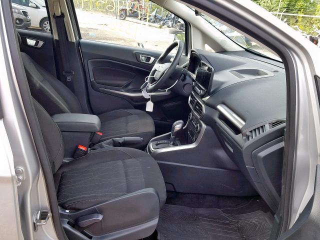 MAJ6P1ULXJC171120 - 2018 FORD ECOSPORT S SILVER photo 5