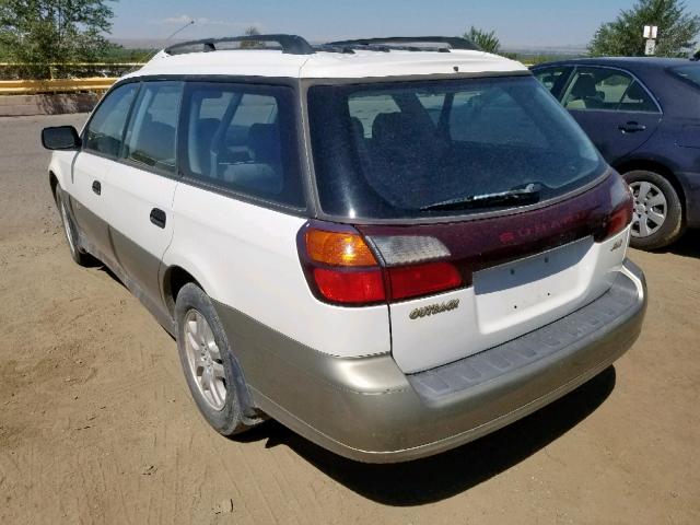 4S3BH6653Y7637748 - 2000 SUBARU LEGACY OUT WHITE photo 3