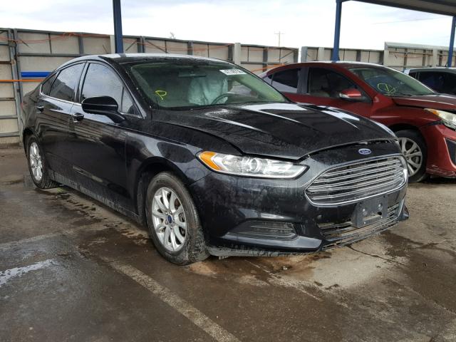 3FA6P0G74FR257363 - 2015 FORD FUSION S BLACK photo 1