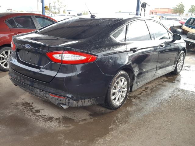 3FA6P0G74FR257363 - 2015 FORD FUSION S BLACK photo 4