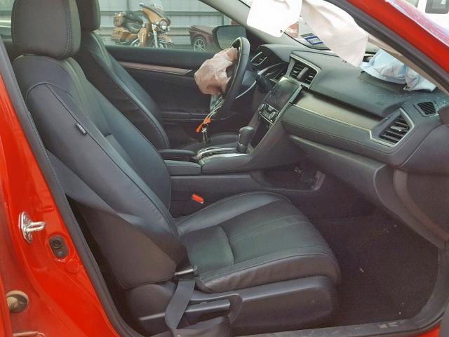 2HGFC1F77HH646009 - 2017 HONDA CIVIC EXL RED photo 5