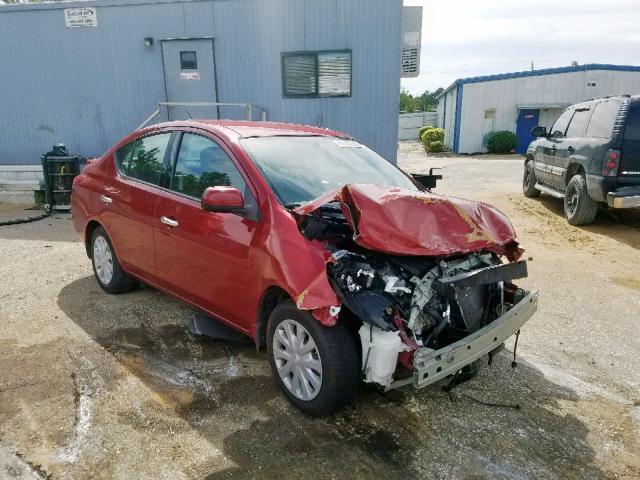 3N1CN7APXEL808372 - 2014 NISSAN VERSA S RED photo 1