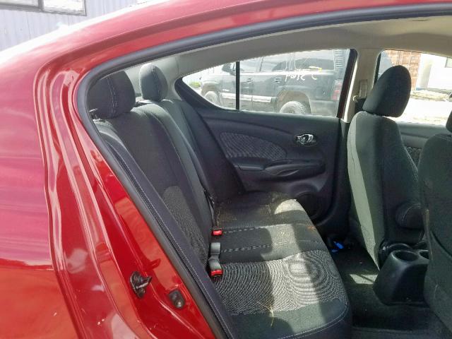 3N1CN7APXEL808372 - 2014 NISSAN VERSA S RED photo 6